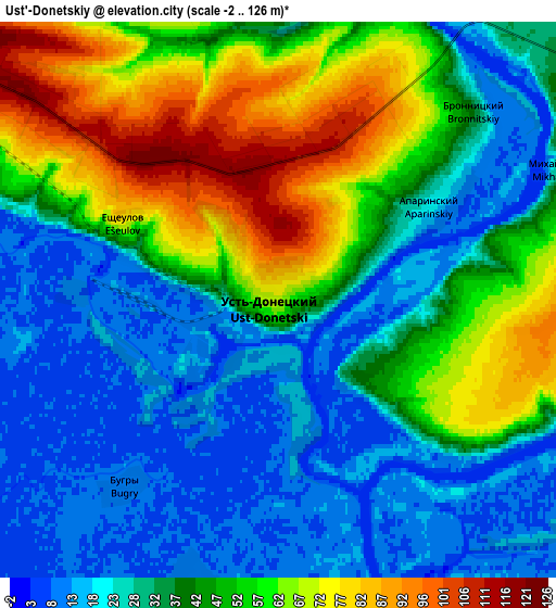 Zoom OUT 2x Ust’-Donetskiy, Russia elevation map