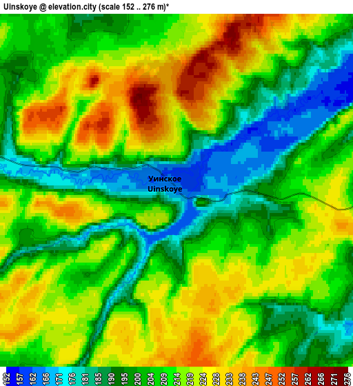 Zoom OUT 2x Uinskoye, Russia elevation map