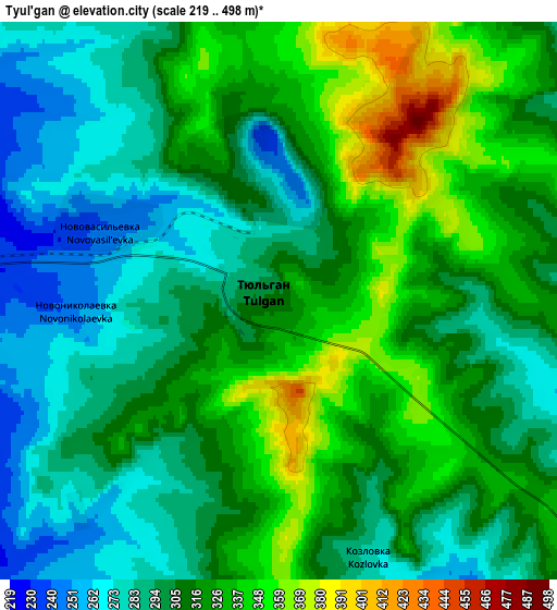 Zoom OUT 2x Tyul’gan, Russia elevation map