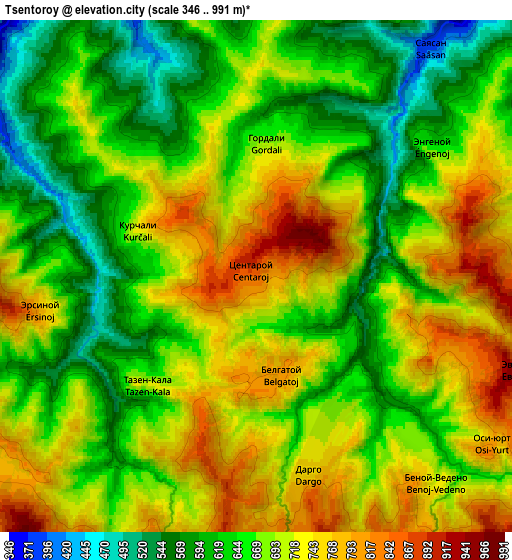 Zoom OUT 2x Tsentoroy, Russia elevation map