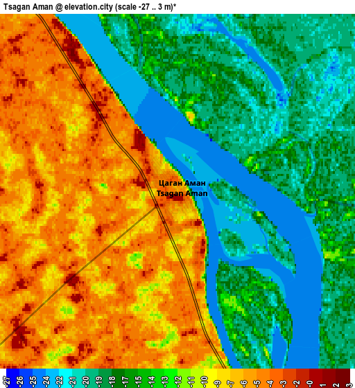 Zoom OUT 2x Tsagan Aman, Russia elevation map