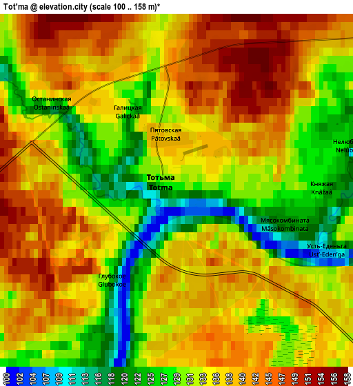 Zoom OUT 2x Tot’ma, Russia elevation map