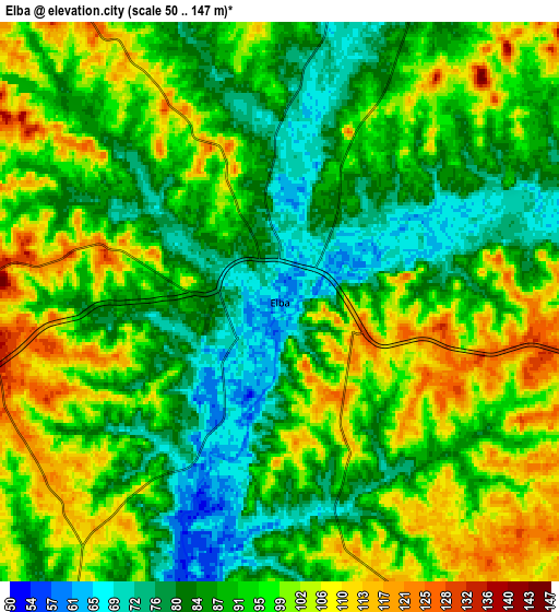 Zoom OUT 2x Elba, United States elevation map