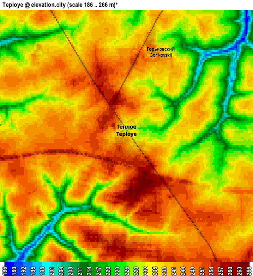 Zoom OUT 2x Tëploye, Russia elevation map