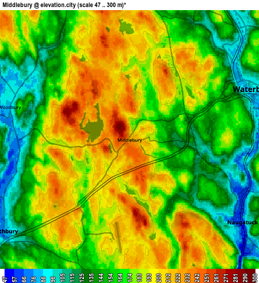 Zoom OUT 2x Middlebury, United States elevation map