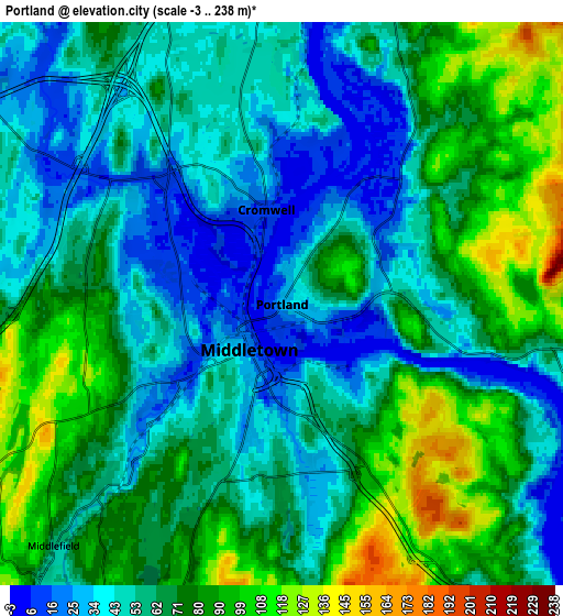 Zoom OUT 2x Portland, United States elevation map