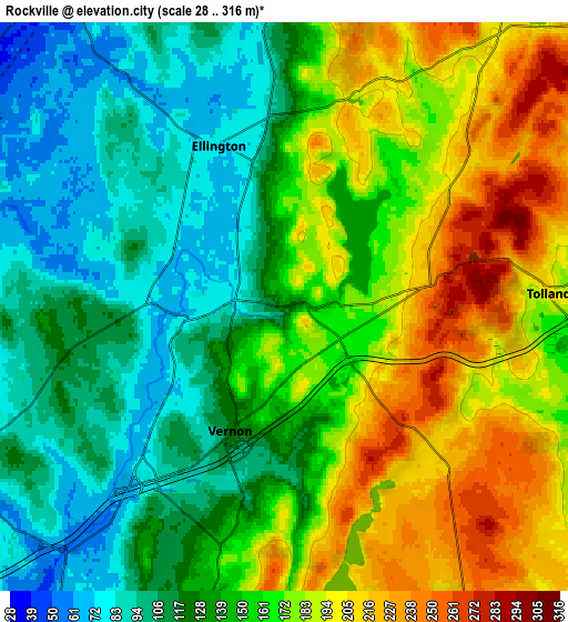 Zoom OUT 2x Rockville, United States elevation map