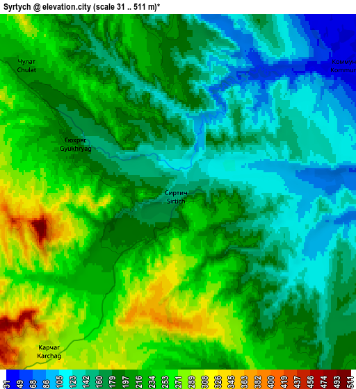 Zoom OUT 2x Syrtych, Russia elevation map