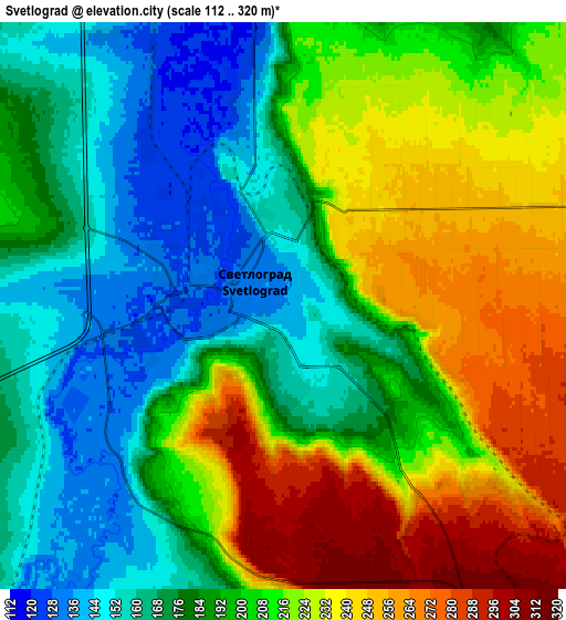 Zoom OUT 2x Svetlograd, Russia elevation map