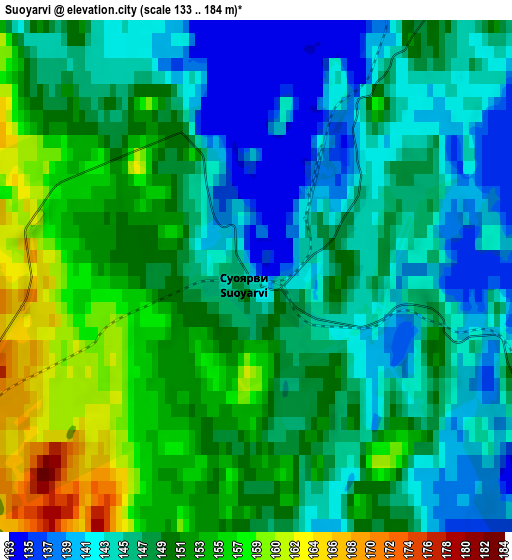 Zoom OUT 2x Suoyarvi, Russia elevation map