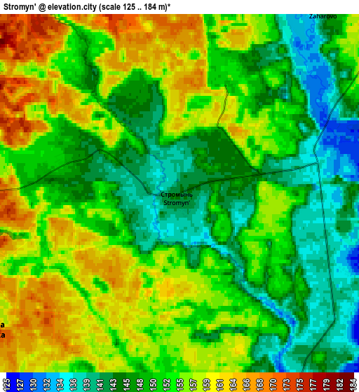 Zoom OUT 2x Stromyn’, Russia elevation map