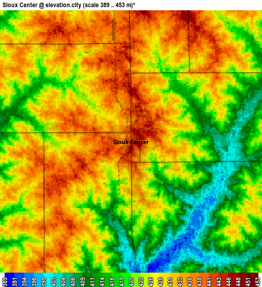 Zoom OUT 2x Sioux Center, United States elevation map