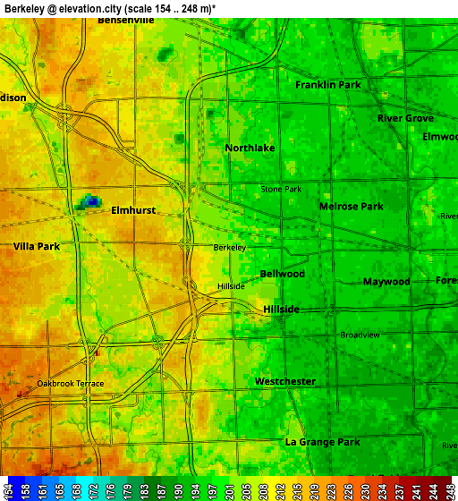 Zoom OUT 2x Berkeley, United States elevation map