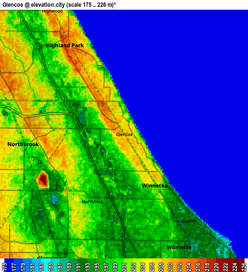 Zoom OUT 2x Glencoe, United States elevation map