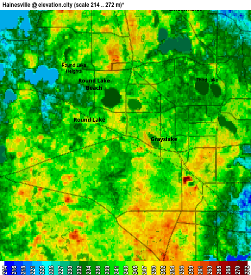 Zoom OUT 2x Hainesville, United States elevation map