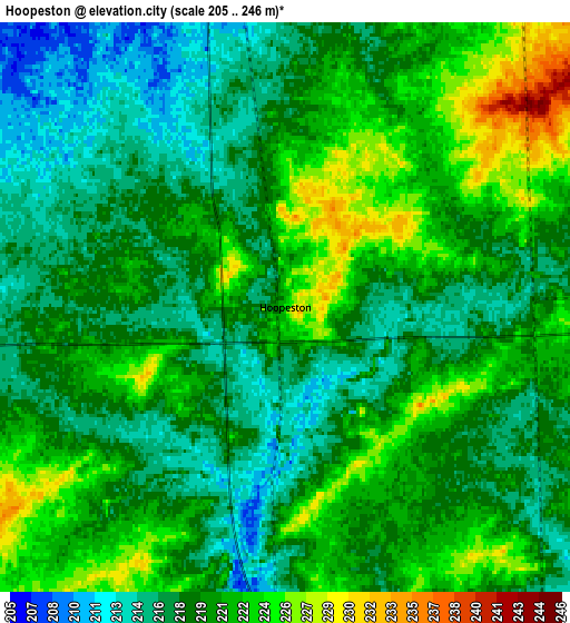 Zoom OUT 2x Hoopeston, United States elevation map