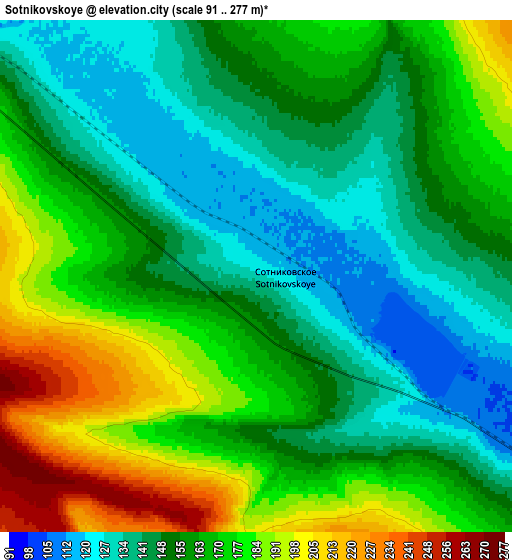 Zoom OUT 2x Sotnikovskoye, Russia elevation map