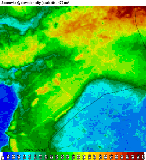 Zoom OUT 2x Sosnovka, Russia elevation map