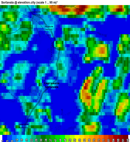 Zoom OUT 2x Sortavala, Russia elevation map