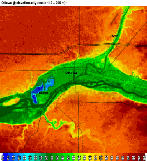 Zoom OUT 2x Ottawa, United States elevation map