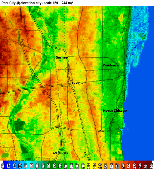 Zoom OUT 2x Park City, United States elevation map