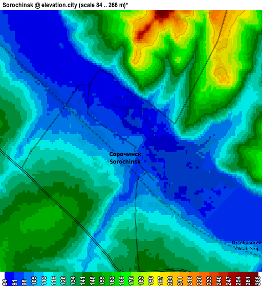 Zoom OUT 2x Sorochinsk, Russia elevation map