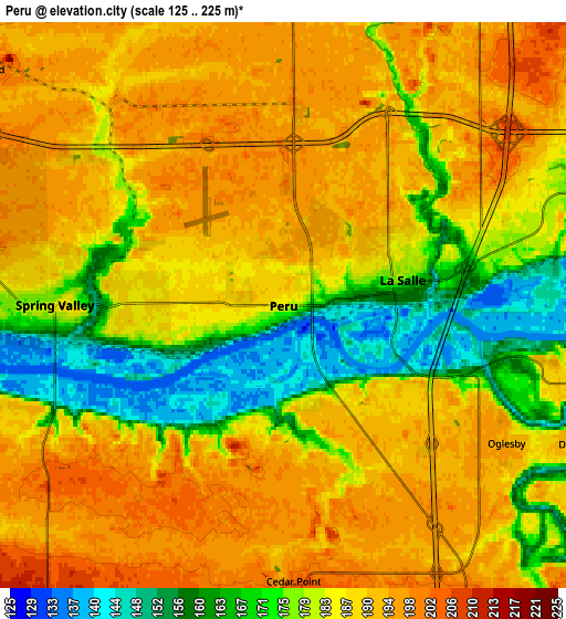 Zoom OUT 2x Peru, United States elevation map