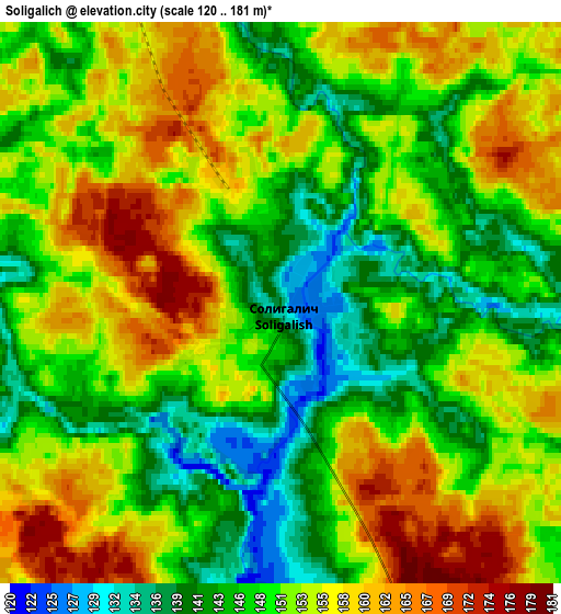 Zoom OUT 2x Soligalich, Russia elevation map