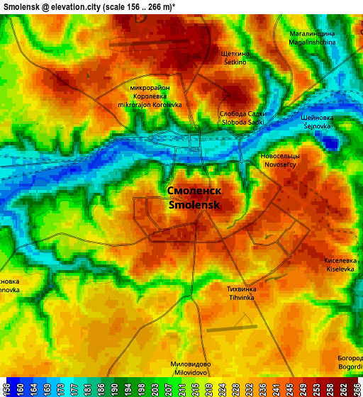 Zoom OUT 2x Smolensk, Russia elevation map