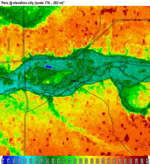 Zoom OUT 2x Peru, United States elevation map