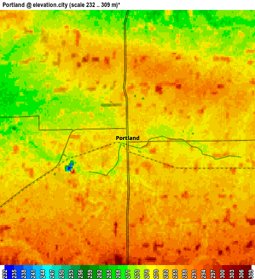 Zoom OUT 2x Portland, United States elevation map