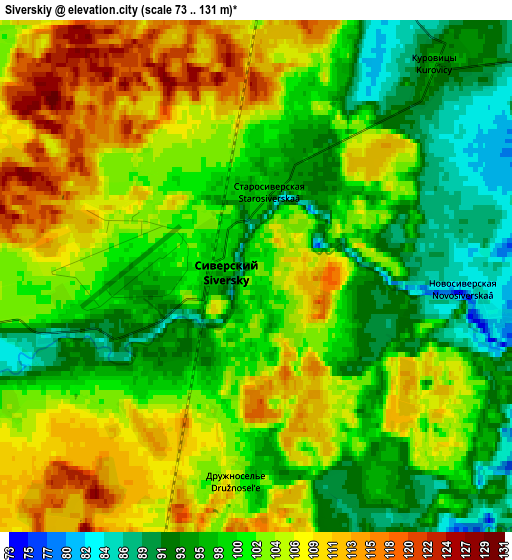 Zoom OUT 2x Siverskiy, Russia elevation map