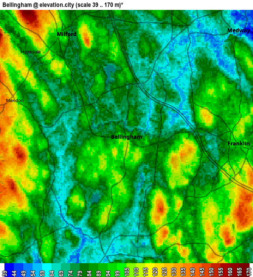 Zoom OUT 2x Bellingham, United States elevation map