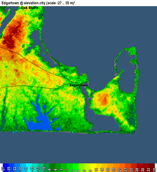 Zoom OUT 2x Edgartown, United States elevation map