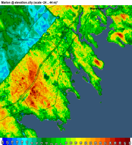 Zoom OUT 2x Marion, United States elevation map