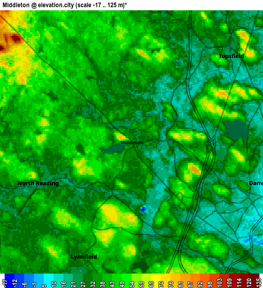 Zoom OUT 2x Middleton, United States elevation map