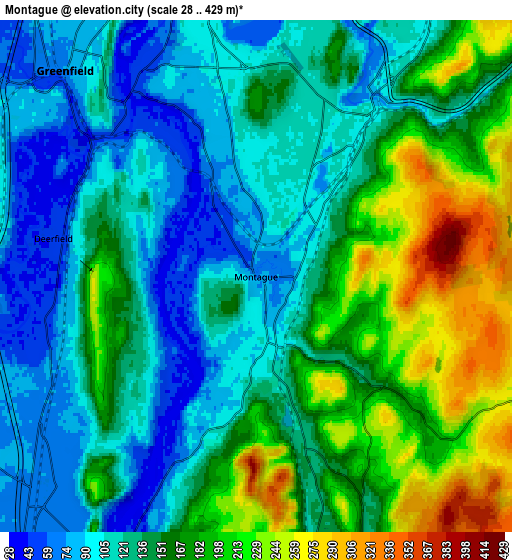 Zoom OUT 2x Montague, United States elevation map