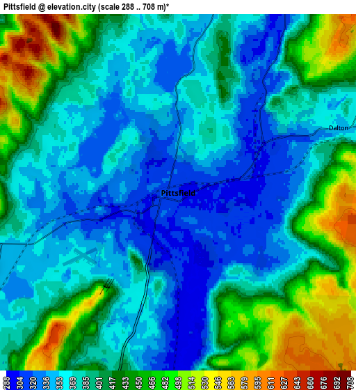 Zoom OUT 2x Pittsfield, United States elevation map