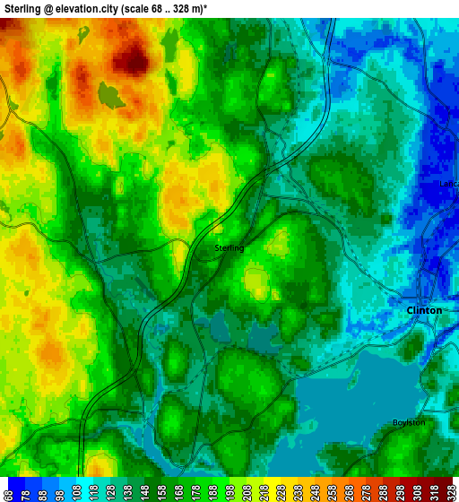 Zoom OUT 2x Sterling, United States elevation map