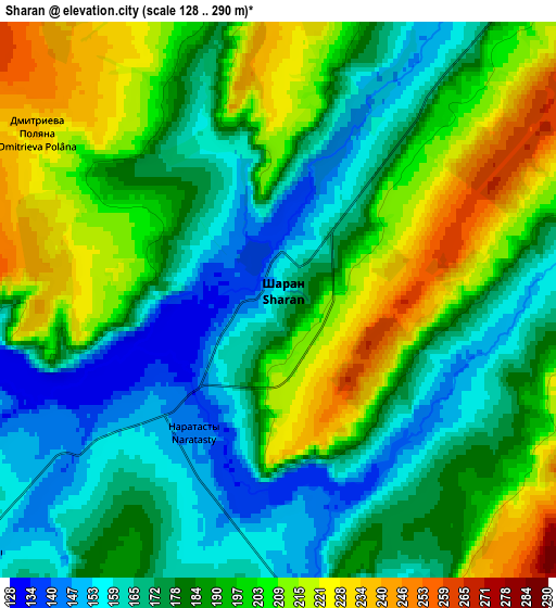 Zoom OUT 2x Sharan, Russia elevation map