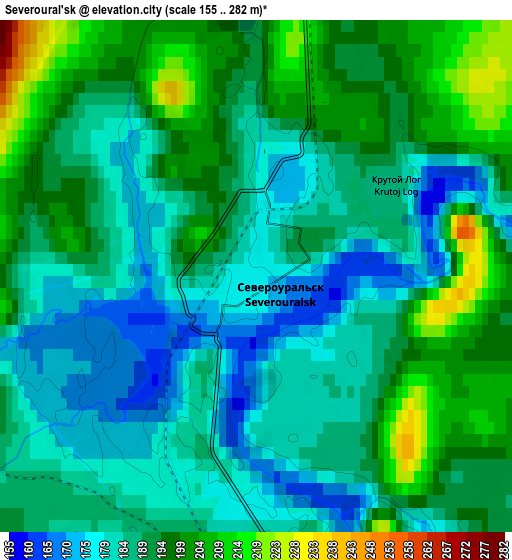 Zoom OUT 2x Severoural’sk, Russia elevation map