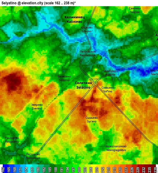 Zoom OUT 2x Selyatino, Russia elevation map