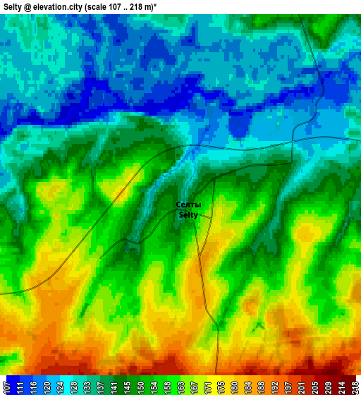 Zoom OUT 2x Selty, Russia elevation map