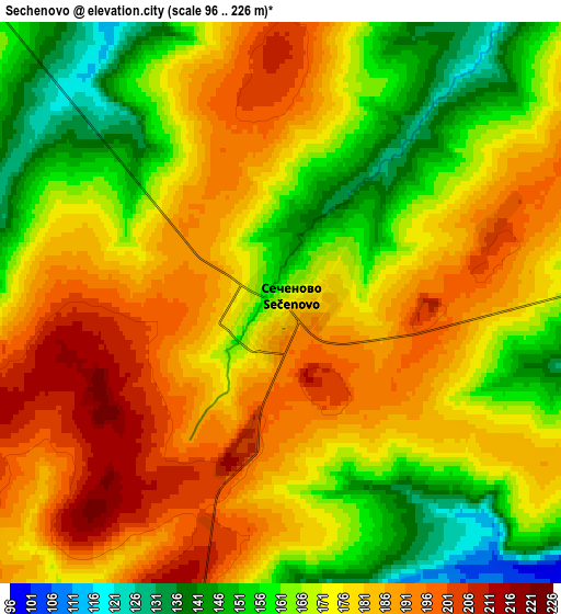 Zoom OUT 2x Sechenovo, Russia elevation map