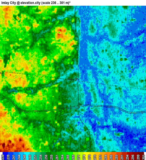 Zoom OUT 2x Imlay City, United States elevation map