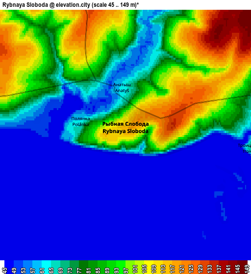 Zoom OUT 2x Rybnaya Sloboda, Russia elevation map