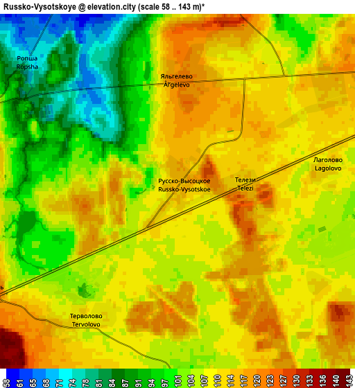 Zoom OUT 2x Russko-Vysotskoye, Russia elevation map