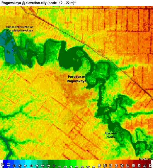 Zoom OUT 2x Rogovskaya, Russia elevation map