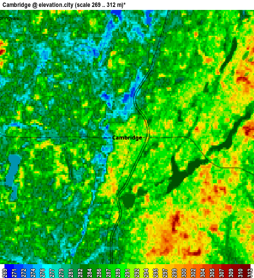 Zoom OUT 2x Cambridge, United States elevation map