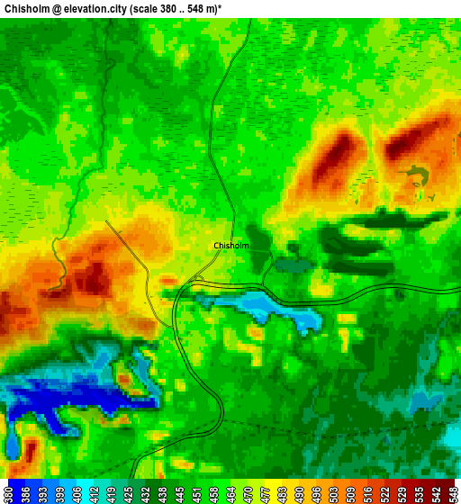 Zoom OUT 2x Chisholm, United States elevation map